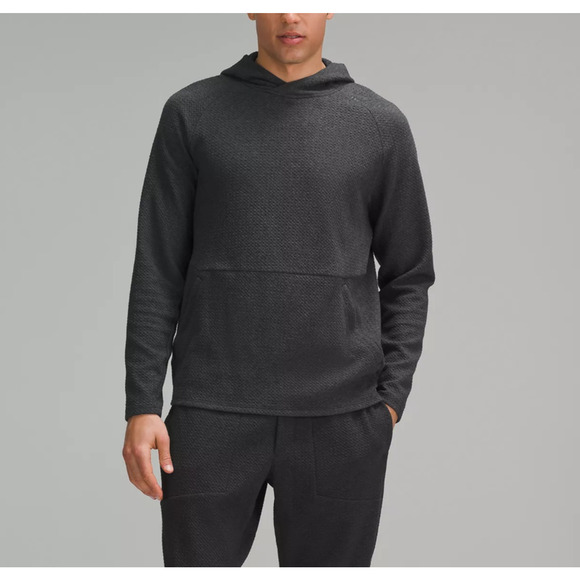 Lululemon At Ease Hoodie Mens XL Double-Knit Textured Athleisure Activewear - Picture 1 of 8